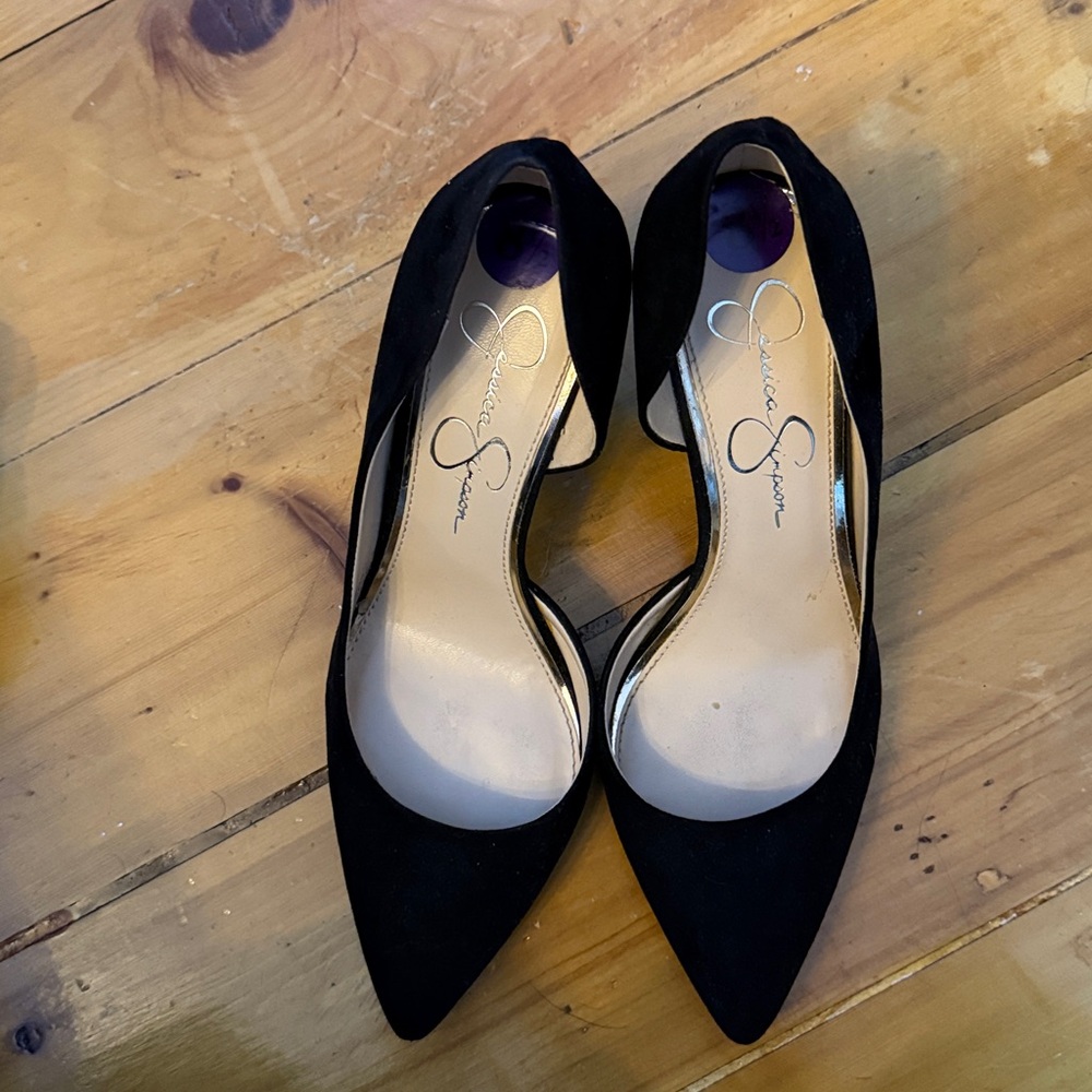 Jessica Simpson Black Suede Heels
